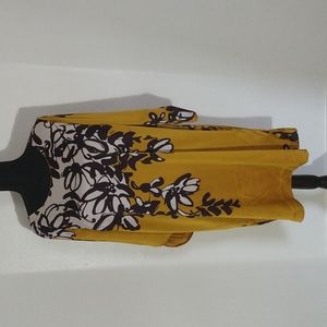 Mustard and Purple The Limited dress